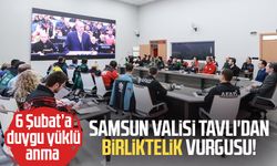 Samsun Valisi Orhan Tavlı'dan birliktelik vurgusu! Duygu yüklü anma