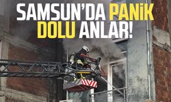 Samsun Yakakent'te panik dolu anlar! Alevler yükseldi