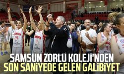 Samsun Zorlu Koleji'nden son saniyede gelen galibiyet
