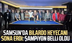 Samsun'da bilardo heyecanı sona erdi: Şampiyon belli oldu