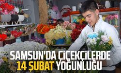 Samsun'da çiçekçilerde 14 Şubat yoğunluğu