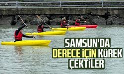 Samsun'da derece için kürek çektiler! Ödüller sahiplerini buldu