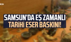 Samsun’da eş zamanlı tarihi eser operasyonu!