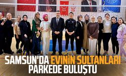 Samsun'da evinin sultanları parkede buluştu