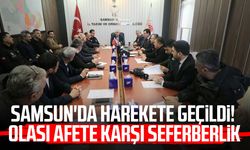 Samsun'da harekete geçildi! Olası afete karşı seferberlik