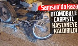 Samsun'da kaza! Otomobille çarpıştı, hastaneye kaldırıldı