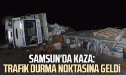 Samsun'da kaza: Trafik durma noktasına geldi