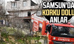 Samsun'da yangın! Alevler evi sardı, korku dolu anlar