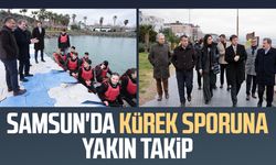 Samsun'da kürek sporuna yakın takip