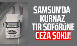 Samsun'da kurnaz tır şoförüne ceza şoku!