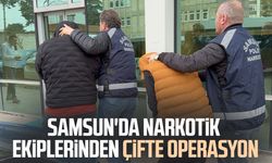 Samsun'da narkotik ekiplerinden çifte operasyon