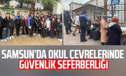 Samsun'da okul çevrelerinde güvenlik seferberliği