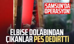 Samsun'da operasyon! Elbise dolabından çıkanlar pes dedirtti