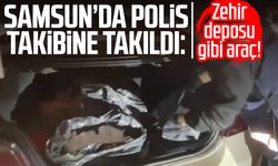 Samsun’da polis takibine takıldı: Zehir deposu gibi araç!