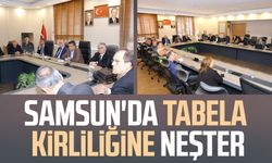 Samsun'da tabela kirliliğine neşter