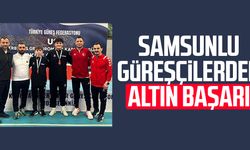 Samsunlu güreşçilerden altın başarı