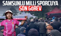Samsunlu milli sporcu Sevdenur Gülçiçek'e son görev