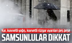 Samsun hava durumu 25 Şubat Çarşamba