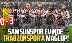 Samsunspor evinde Trabzonspor'a mağlup! 0-3