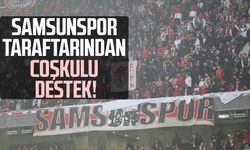 Samsunspor taraftarından coşkulu destek!