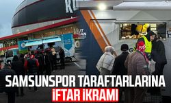 Samsunspor taraftarlarına iftar ikramı: Statta oruç açtılar