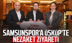 Samsunspor’a Üsküp'te nezaket ziyareti