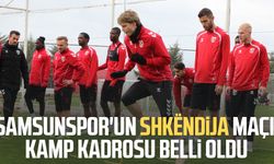 Samsunspor'un Shkëndija maçı kamp kadrosu belli oldu