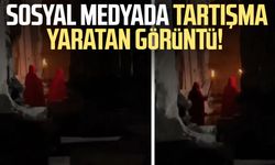 Sosyal medyada tartışma yaratan görüntü!
