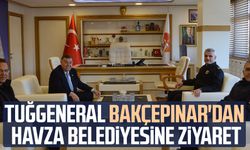 Tuğgeneral Mustafa Bakçepınar'dan Havza Belediyesine ziyaret