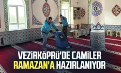 Vezirköprü'de camiler Ramazan'a hazırlanıyor