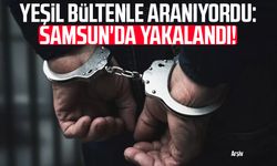 Yeşil bültenle aranıyordu: Samsun'da yakalandı!