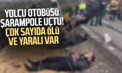 Yolcu otobüsü şarampole yuvarlandı! Çok sayıda ölü ve yaralı var