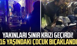 Parkta bıçaklı kavga: 16 yaşındaki çocuk yaralandı