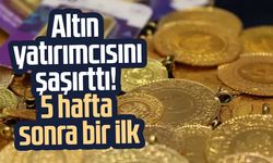 Altın yatırımcısını şaşırttı! 5 hafta sonra bir ilk