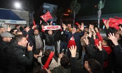 Canik’te milli maç coşkusu dev ekranda yaşandı