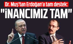 Dr. Mehmet Muş'tan Erdoğan'a tam destek: "İnancımız tam"