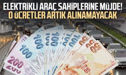 Elektrikli araç sahiplerine müjde! O ücretler artık alınamayacak