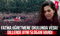 Öğretmen Fatma Nur Çelik'e okulunda veda!