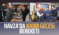 Havza’da Kadir Gecesi bereketi: Şerbet ve lokma dağıtıldı
