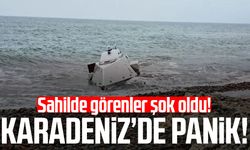Karadeniz'de panik! Sahilde görenler şok oldu