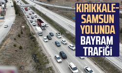 Kırıkkale-Samsun yolunda bayram trafiği