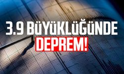 Manisa'da 3.9 büyüklüğünde deprem!