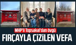 Samsun'da fırçayla çizilen vefa! MHP'li İlyas Topsakal'dan övgü
