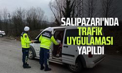 Salıpazarı'nda trafik uygulaması yapıldı