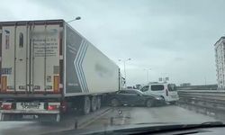 Samsun Canik’te viyadük üzerinde kaza!