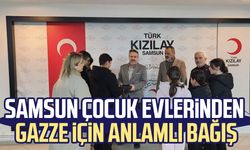 Samsun Çocuk Evlerinden Gazze için anlamlı bağış