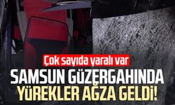 Samsun güzergahında yürekler ağza geldi! Çok sayıda yaralı var