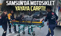 Samsun İlkadım'da motosiklet yayaya çarptı: 2 yaralı