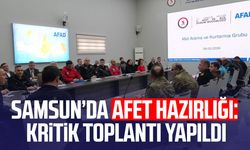 Samsun’da afet hazırlığı: Kritik toplantı yapıldı