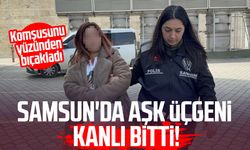 Samsun'da aşk üçgeni kanlı bitti! Komşusunu yüzünden bıçakladı